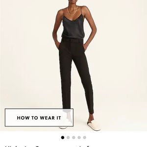 High rise Cameron work pant in black